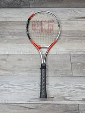 Wilson Titanium 3 Soft Shock Tennis Racket Orange/Silver 4 1/2