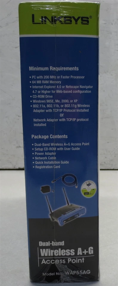 LINKSYS DUAL BAND WIRELESS A+G ACCESS POINT WAP55AG - Image 3 of 4