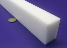 Hdpe White Bar 1.25" Thick x 2.00" Wide x 48" Long