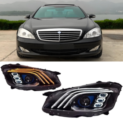 ベンツ Sクラス ヘッドライト LED Headlight Set For Benz W221 2006-2009 S Class Upgrade Turn