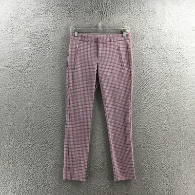 Banana Republic Legging Pants Womens 0 (Actual 29X27) Multicolor Check Low Rise