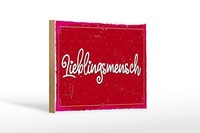 Holzschild Spruch 18X12 Cm Lieblingsmensch Deko Schild