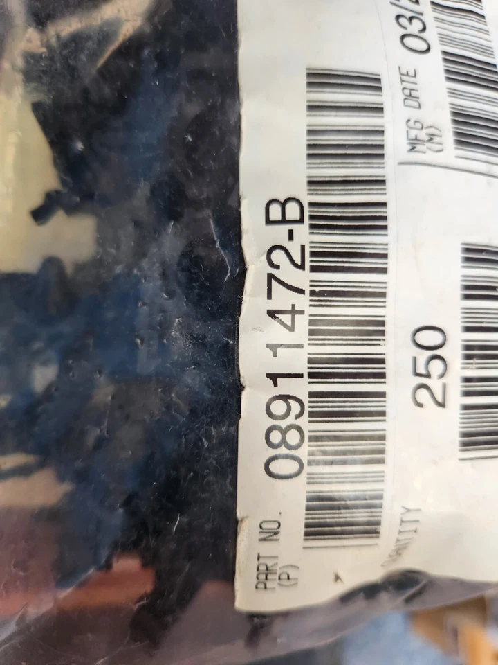 08911472 CONDUIT CLIP (250 Pcs) ROSEBUD SIZE 13 6.35 DIA Aptiv Delphi 08911472-B - Image 2 of 3