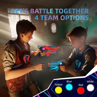 2 Pcs Lazer Tag Game with LED Score Display Vests for Kids,Teens & Adults Bir...
