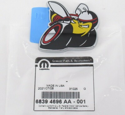 Genuine OEM Mopar Dodge 68394696AA Scat Pack Bee Rear Emblem Badge