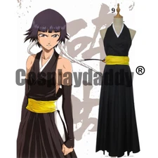BLEACH Soi Fon Cosplay Shinigami Onmitsukido Secret Tactics Outfit Anime Costume