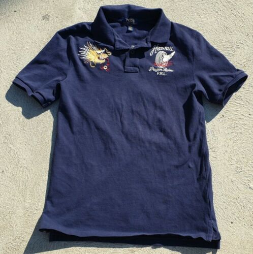 RARE Ralph Lauren Dragon Riders Hawaii youth 14 - 16 or Men's XS Polo Shirt - Picture 1 of 12