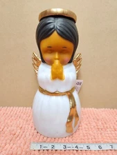Holiday Time Christmas Blow Mold Angel 11" Light Up Praying Angel Tabletop NEW