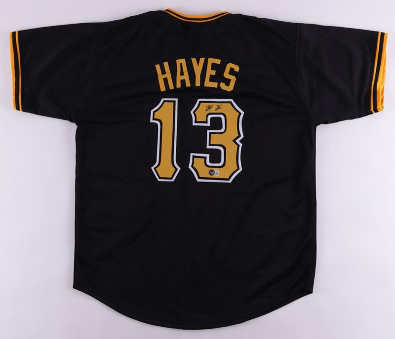 Ke'Bryan Hayes Signed Pirates Jersey (Beckett) Pittsburgh's Sophmore 3rd Baseman