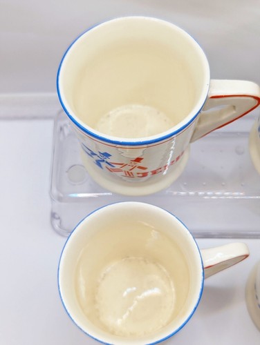 Rare Vintage Tom and Jerry Cups Made in Czechoslovakia Orange Blue Collectable - Picture 4 of 10