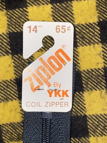 6 Lot New YKK Ziplon 14” Coil Zipper Dark Gray #579 Nylon Teeth Closed Bottom - 第 2/7 張圖片