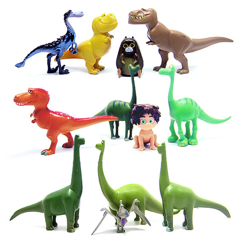 12pcs Fun Cartoon The Good Dinosaur Action Figures Animal Doll