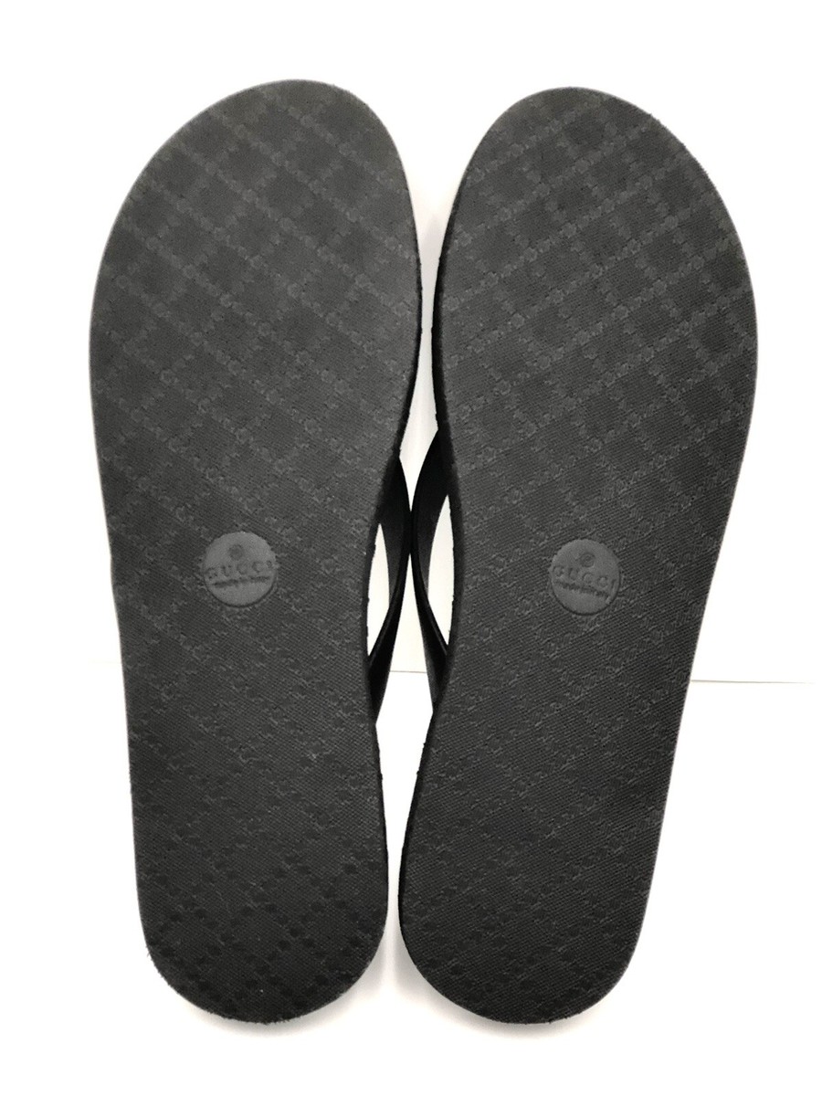 New Gucci GG Rubber Thong Sandal Sz 11UK/11.5US | eBay