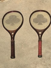 Set Of 2 Continental X-2500 Tennis Racquets With Case Clover Mid SZ Competition