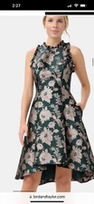 ADRIANNA PAPELL DRESS/JACQUARD/RETAIL$160/SIZE 2/LINED/LENGTH 39"/FIT&FLARE