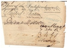 Daniel Webster Cut Signature on 3.5