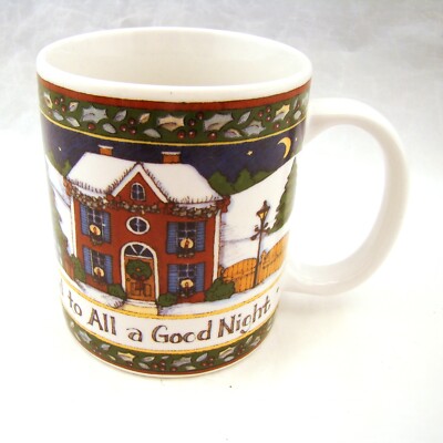 International Christmas Story Becher 'Snow Village' 9.5cm x 7.9cm Exzellent