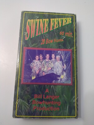 Swine Fever Bill Langer Bowhunting Bow Hunting VHS 2000 Hog Huntin !