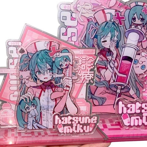 Hatsune Miku Anime Figure Acrylic Standing Sign Cartoon Cute Stand Model Desktop - Picture 6 of 12