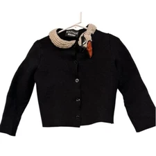 Boutique Moschino Pearl-Beaded Swan Collar Size US 12