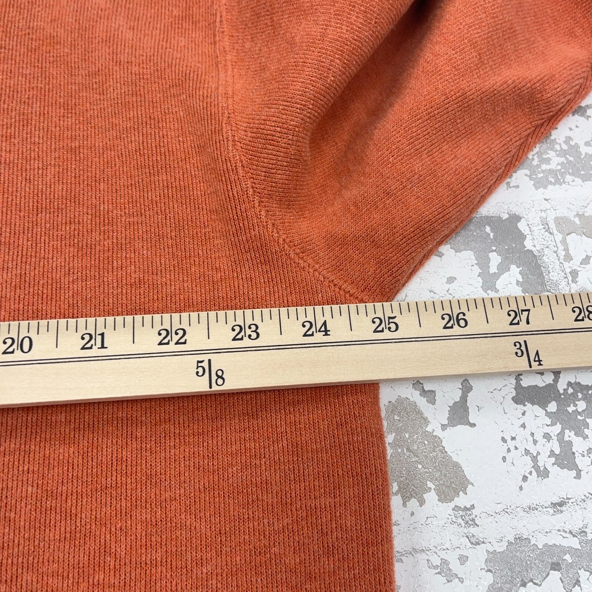 Pull Orvis Homme Taille M – Orange, 1/4 Zip, Manches Longues, Occasion Parfait état
