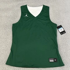 NIKE Air Jordan Women’s Sz M Reversible Tank Top Green White Dri Fit New