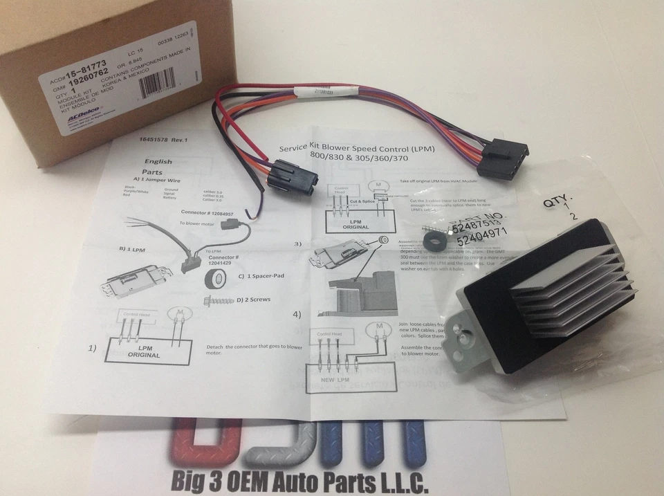 Chevrolet GMC Cadillac Buick Oldsmobile HVAC delantero automático control de temperatura nuevo OEM Foto 2 de 4