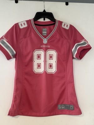 NFL On Field Dez Bryant Dallas Cowboys Women's Breast Cancer Jersey MEDIUM 