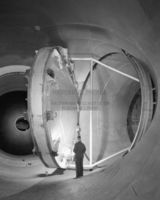 SWINGING VALVE IN SUPERSONIC WIND TUNNEL GLENN RESEARCH CENTER 1956 8X10 PHOTO
