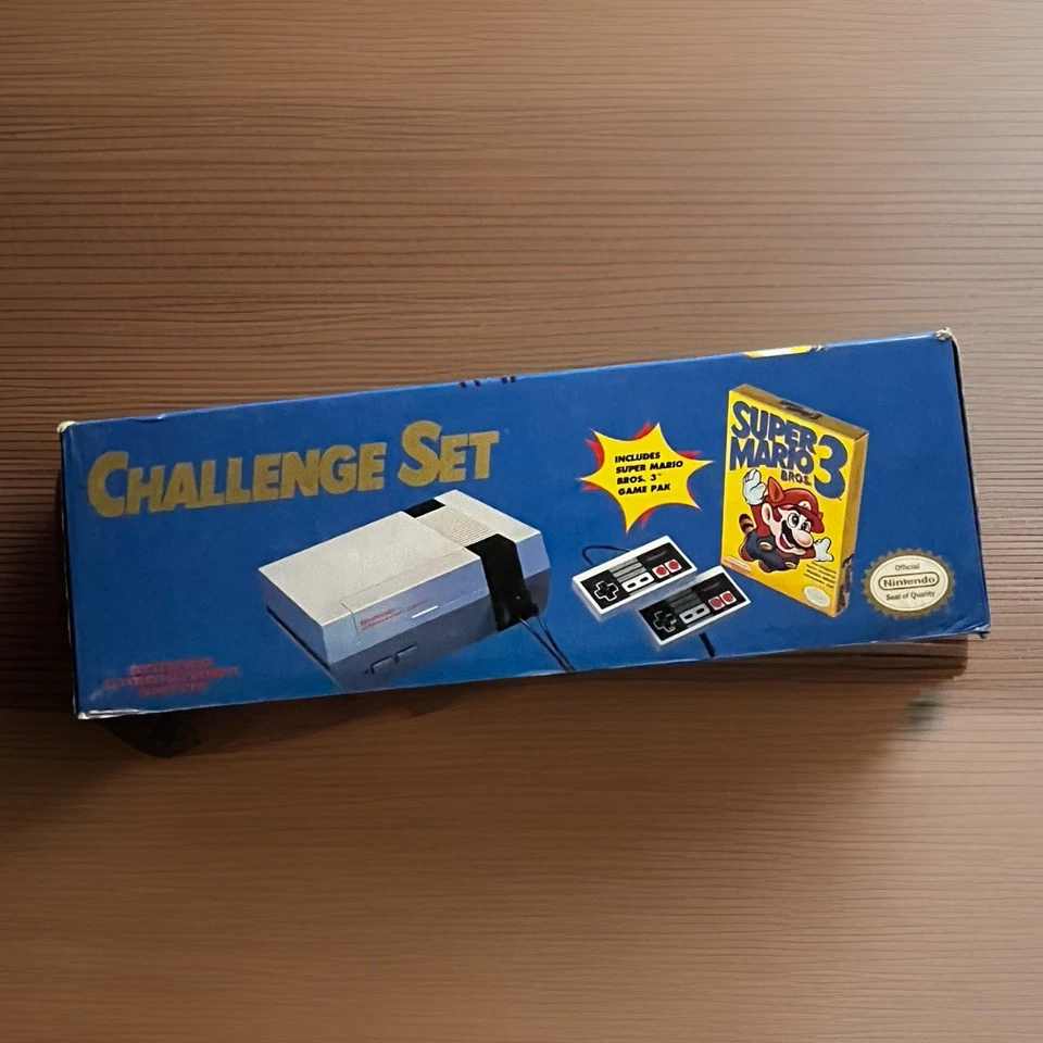 Nintendo NES Challenge Set Console System In Box with Super Mario Bros. 3 Game - Image 2 of 4