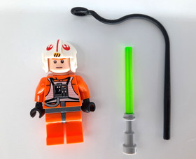 LEGO Star Wars Luke Skywalker X Wing Pilot Minifigure (sw0295) Weapons, Set 8129