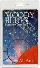 Moody Blues 2003 Concert Tour Laminated Backstage Pass All Access