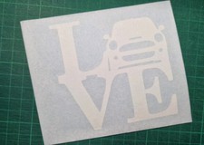 LOVE MINI COOPER Tuning Auto 2 adesivi styling pellicola colorata sticker DD
