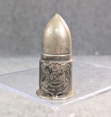 Vintage 1940s Royal Hawaiian Hotel Salt Shaker Metal 
