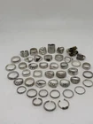 Scrap Or Wear Lot Of  Vintage Sterling Silver Rings 211 Grams