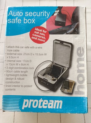 ''Proteam'' 3-stelliges Zahlenschloss Auto Sicherheit Safe Box, Modell TN12 7HF Neu