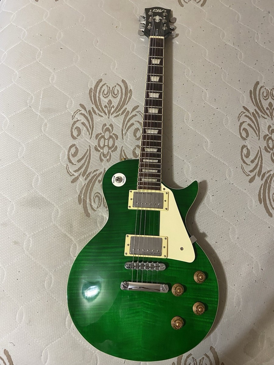 IYV ILS-300EGR Les Paul Solid-Body Electric Guitar Emerald Green