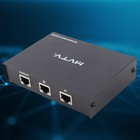 RJ45 Network Switch Splitter Compact 2 In 1 Out For Home Black Excellent