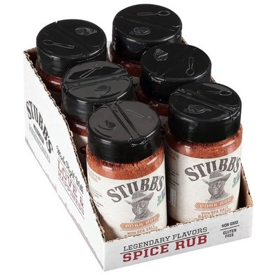 Stubb's Legendary BAR-B-Q Pork Rub, 5.07 oz (Pack of 6) Ounce