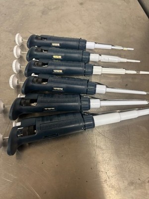 Set OF 6 Gilson Pipetman Pipette P10 P20 P100 P200 P1000 | eBay