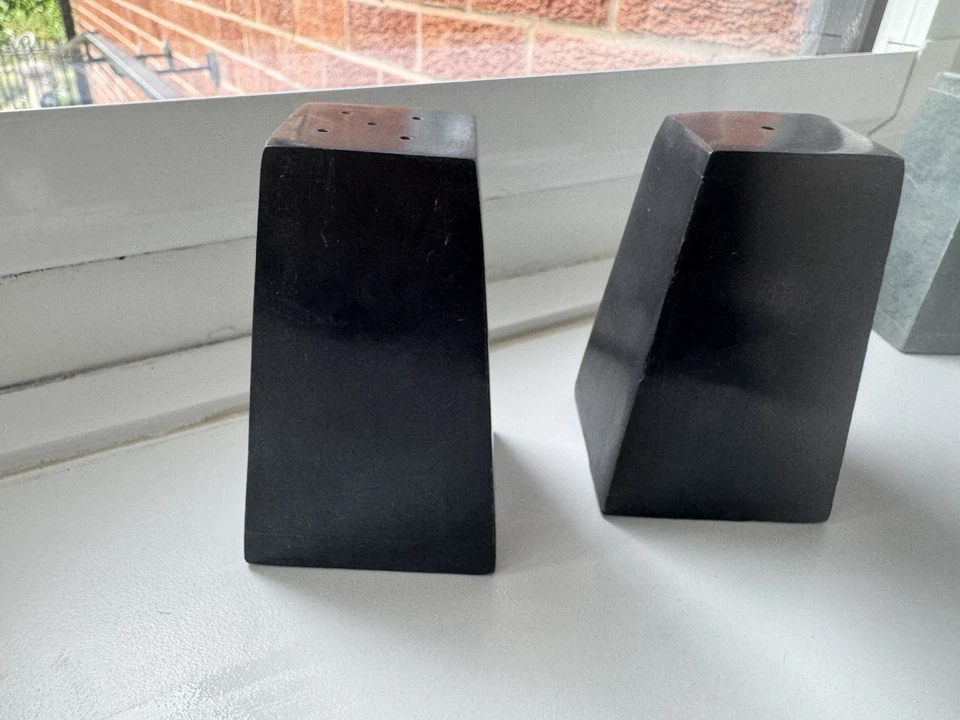 STONE THE CROW Slate Salt And Pepper Shakers