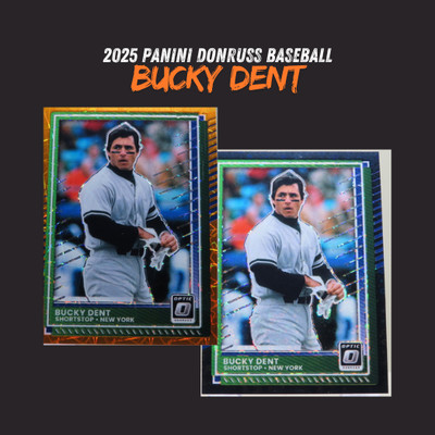 Bucky Dent 2025 Panini Donrus Optic Orange Velocity & Black Pandora #14 Yankees