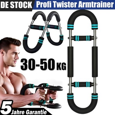 3 Stufen Twister Armtrainer Brusttraining, Power Twister Bar, Muskelaufbau 30-50