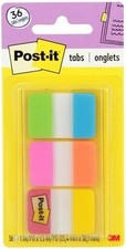Post-it Tabs 1in Solid Colors 36/Dispenser