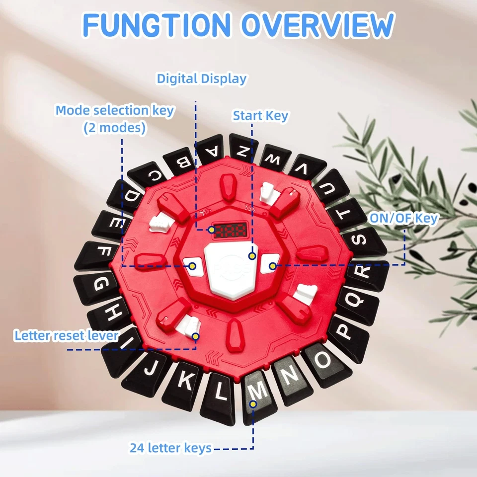 Word Board Games Alphabet Games Fast-Paced Family Board Game Xmas Gifts - Image 4 of 4