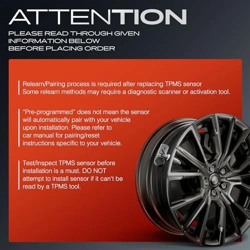 Pre-Programmed TPMS Sensors with 315MHz Frequency for Jaguar XF 2009-2015 - Imagem 2 de 4