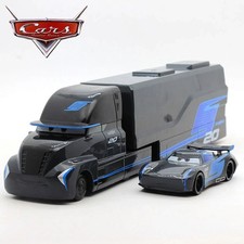 2PCS Disney Pixar Cars NO.20 Jackson Black Storm  Hauler Truck Model Cars Gift