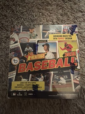 2023 Topps Heritage Baseball Factory Sealed Mega Box