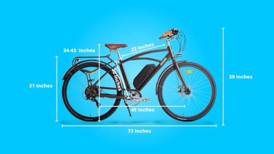 Bicicleta Eléctrica Plegable 750W 48V 28MPH 7 VELOCIDADES Marrón, EE. UU. - MZZKBIKE Foto 4 de 4