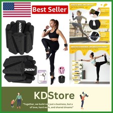 Heavy Duty Silicone Wrist  Ankle Resistance Bands 4lb Adjustable Workout Set